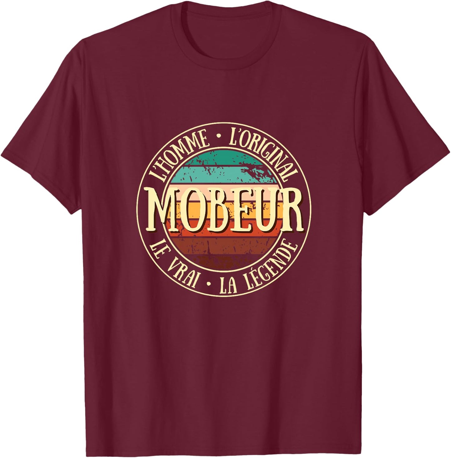 Mobeur Homme Original légende Humour mobylette idée Cadeau Haut de Gamme T-Shirt - T-Shirt | Maroon