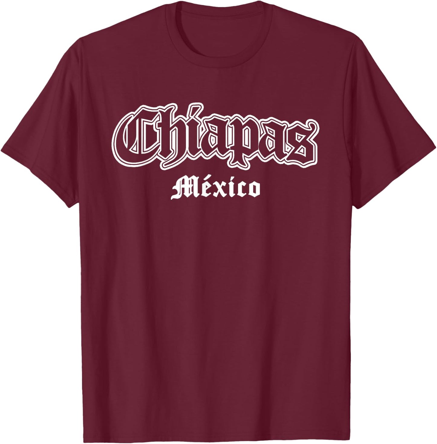 Chiapas Mexico Souvenir T-Shirt - T-Shirt | Maroon