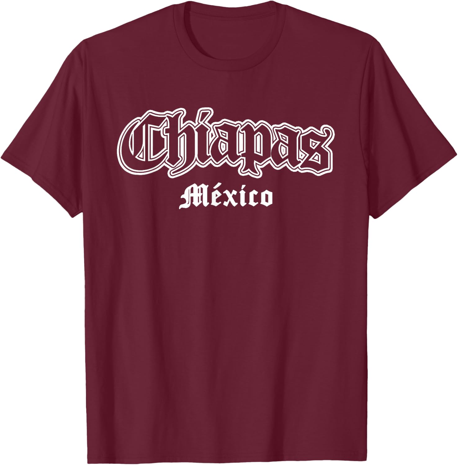 Chiapas Mexico Souvenir T-Shirt - T-Shirt | Maroon