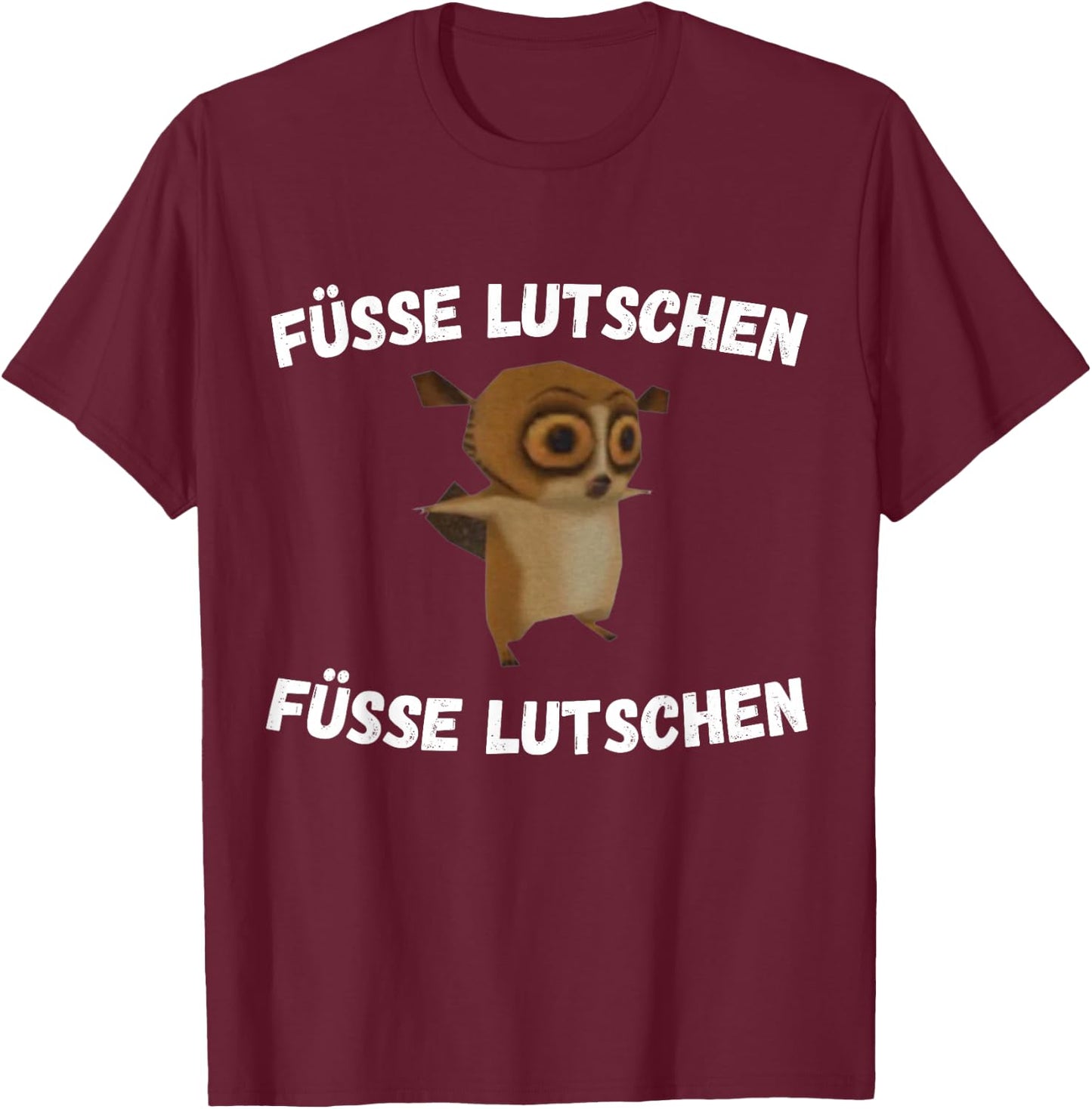 Fun with Feet, black T-Shirt - T-Shirt | Maroon