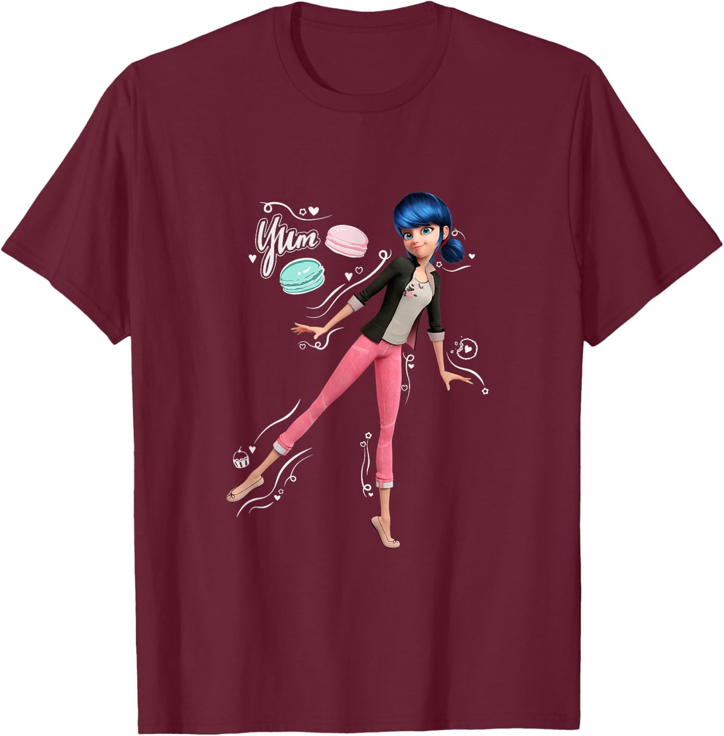 Miraculous Ladybug Marinette Bakery T-Shirt - T-Shirt | Maroon
