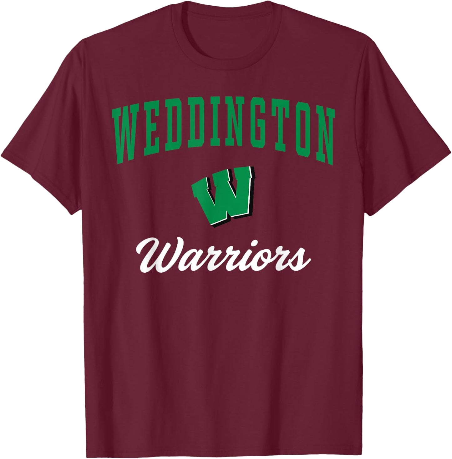 Weddington High School Warriors T-Shirt - T-Shirt | Maroon