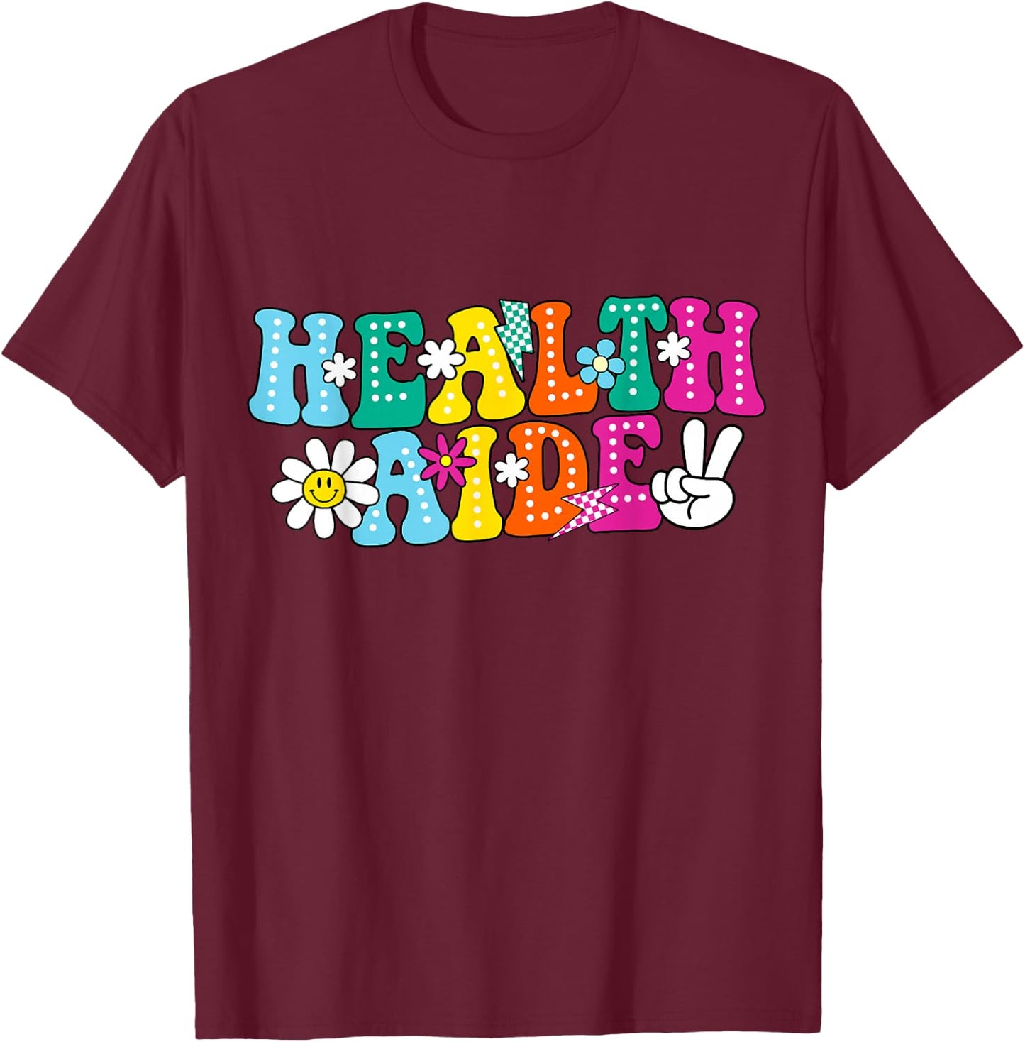 Health Aide Squad Admin Squad Back to School T-Shirt - T-Shirt | Maroon
