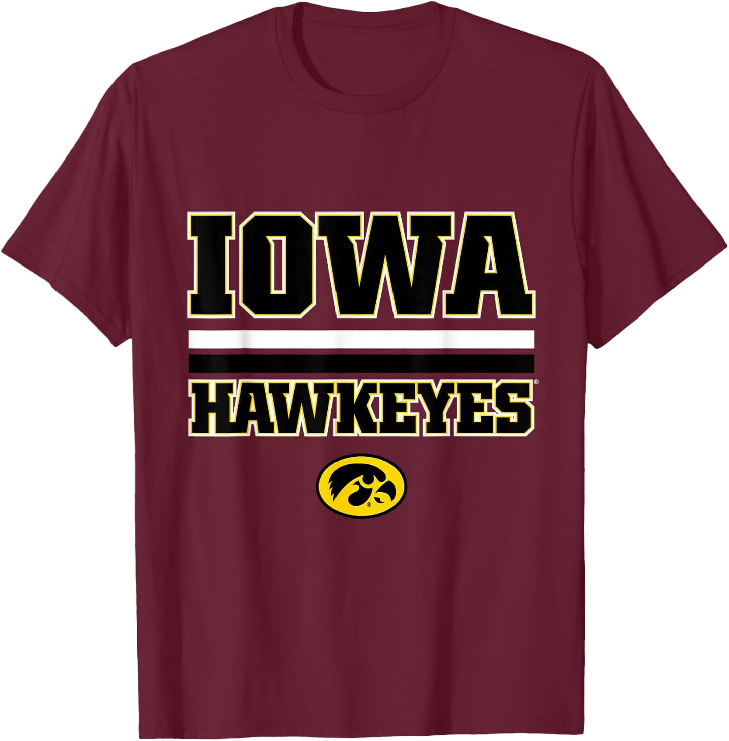 Iowa Hawkeyes |NCAA Official University Merch | VNPIOW301 T-Shirt - T-Shirt | Maroon