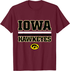 Iowa Hawkeyes |NCAA Official University Merch | VNPIOW301 T-Shirt - T-Shirt | Maroon