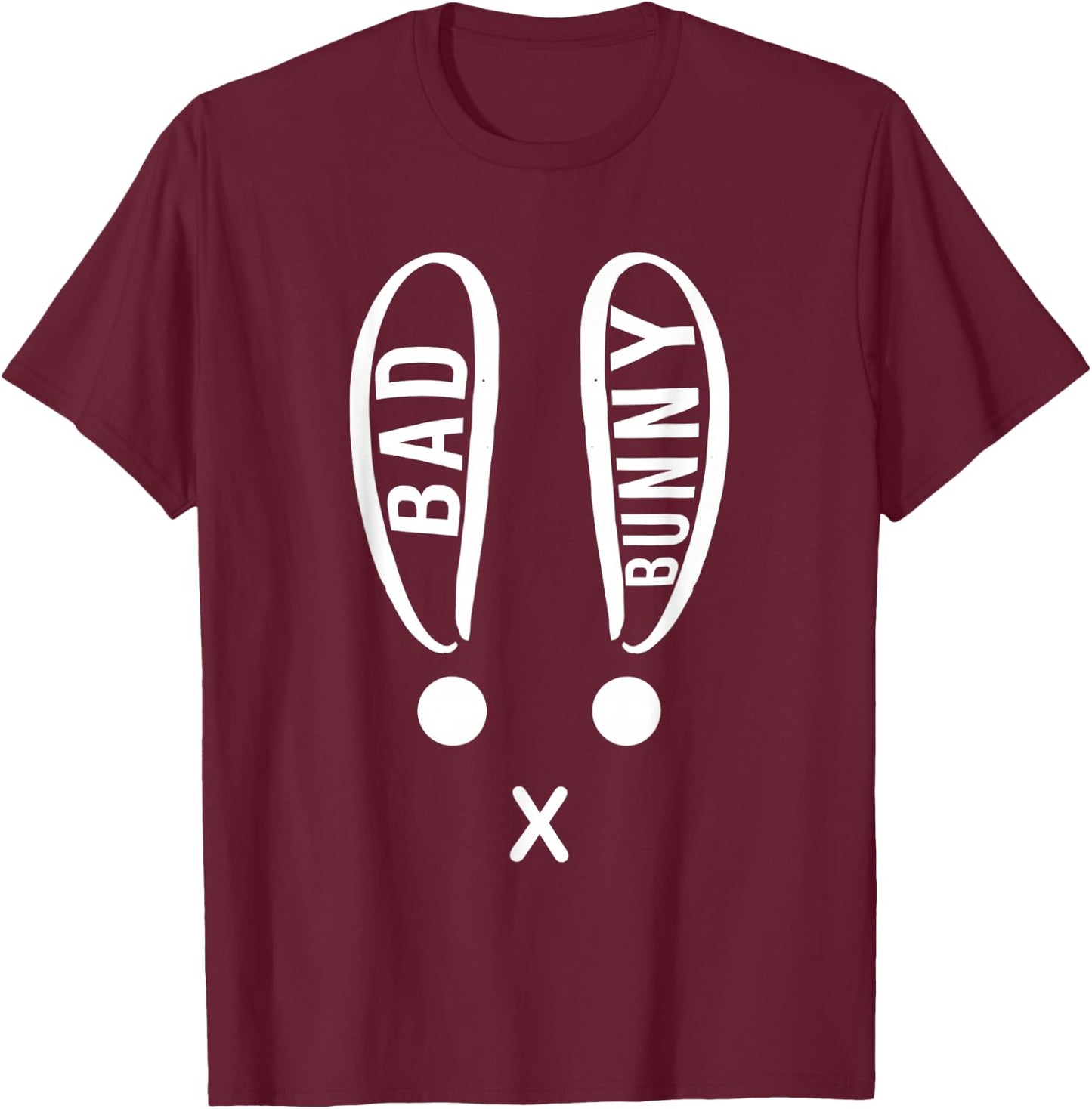 Bunny Bad Rabbit Christian Easter Eggs Holly Week Pascha T-S T-Shirt - T-Shirt | Maroon