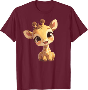 Giraffes Giraffe T-Shirt - T-Shirt | Maroon