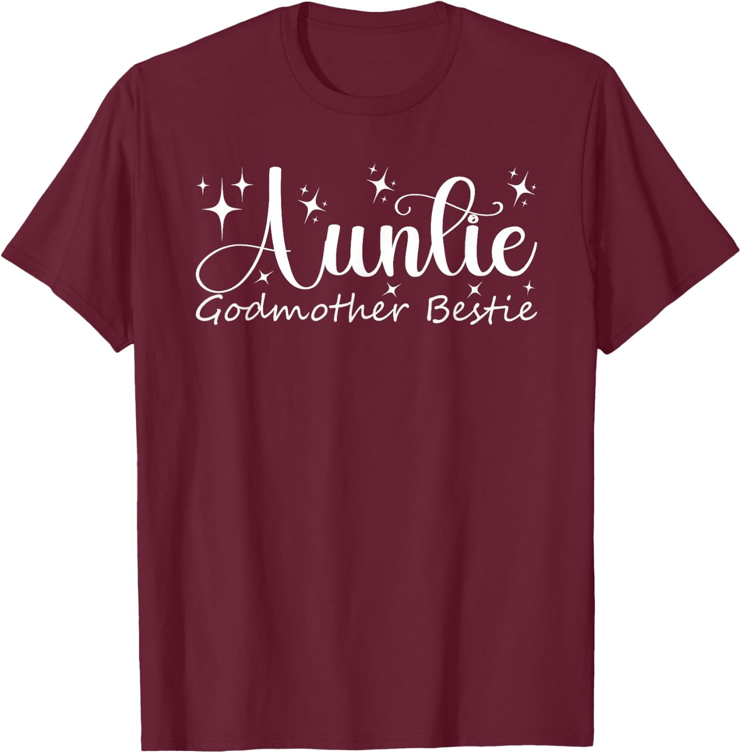 Auntie Godmother Bestie Funny Aunt God Mother Bestie legend T-Shirt - T-Shirt | Maroon
