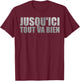 Jusqu'ici tout va bien citation de film culte Fan Gifts, Black, S T-Shirt - T-Shirt | Maroon