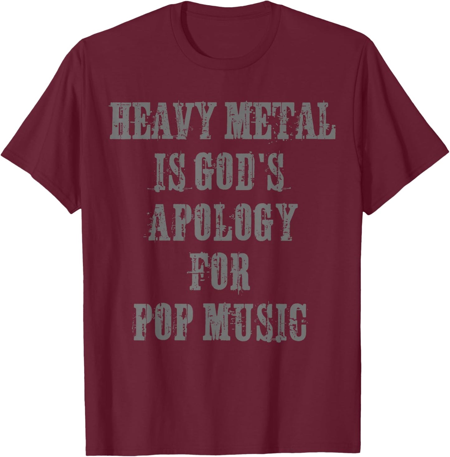 Heavy Metal Head Funny Skirt Metal Fan Festival Gift T-Shirt - T-Shirt | Maroon