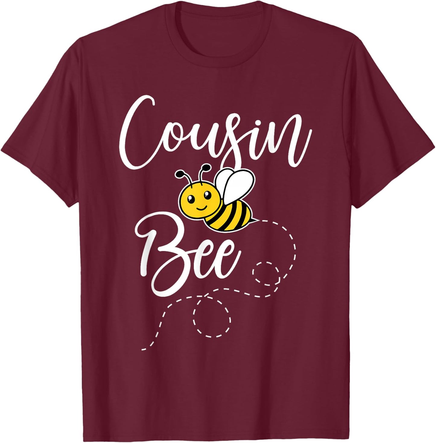 Cousin Of The Bee Day Girl Hive Family Matching Birthday T-Shirt - T-Shirt | Maroon