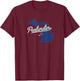 Pentwater Michigan MI Map T-Shirt - T-Shirt | Maroon