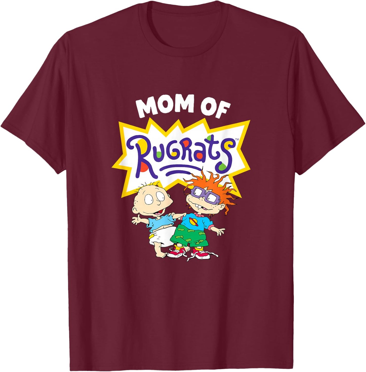Rugrats - Mom Of Rugrats T-Shirt - T-Shirt | Maroon