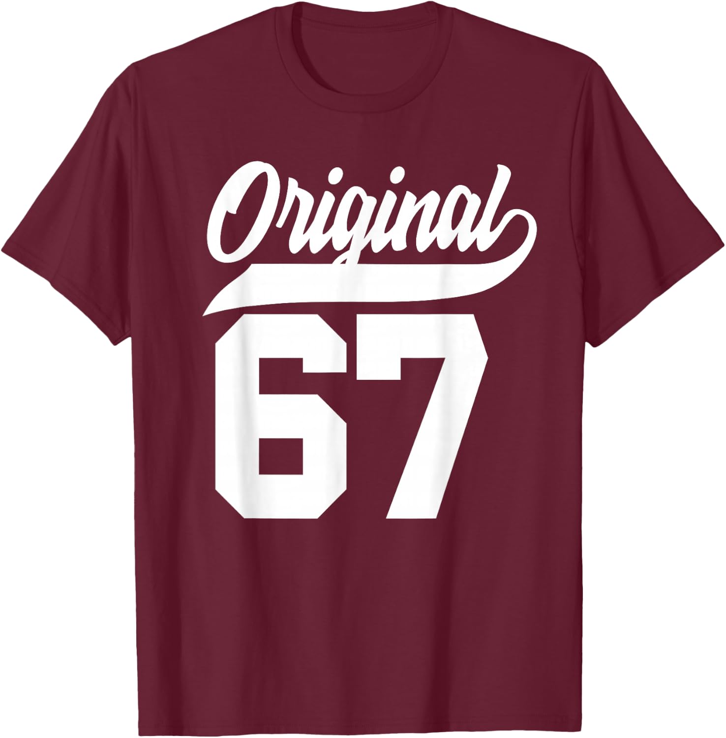 58th Birthday Gift Man Woman Original Vintage 1967 T-Shirt - T-Shirt | Maroon