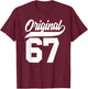 58th Birthday Gift Man Woman Original Vintage 1967 T-Shirt - T-Shirt | Maroon