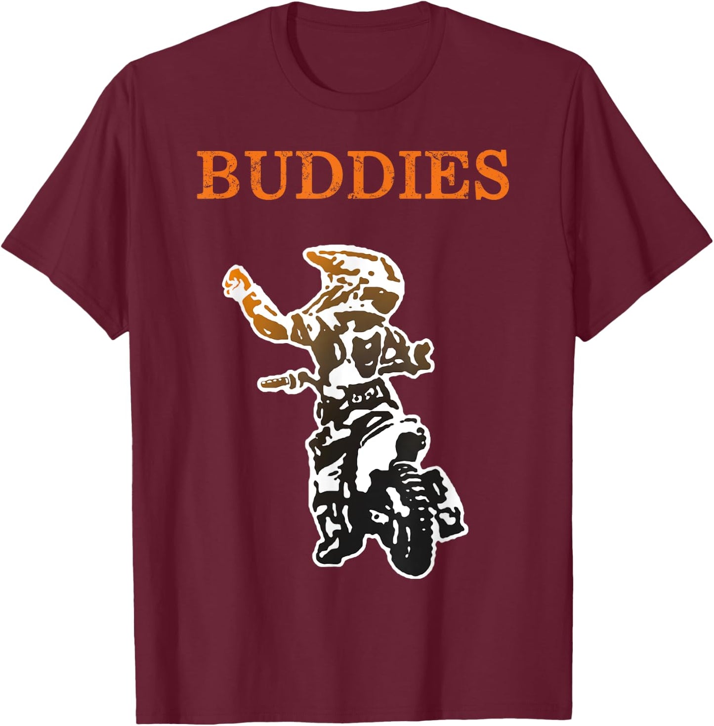 Father Son Matching Riding Buddies Dirt Bike Dad Motocross T-Shirt - T-Shirt | Maroon
