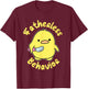 Fatherless Behavior Knife Duck Cute Design T-Shirt - T-Shirt | Maroon