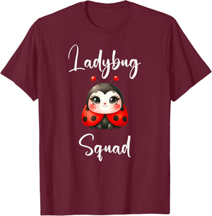 Ladybug Squad Shirt Humor Ladybug Lover I Love Ladybugs T-Shirt - T-Shirt | Maroon
