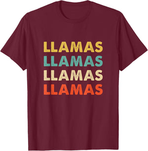 Llamas Name T-Shirt - T-Shirt | Maroon