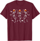 Nurse Skeleton Dancing Halloween Healthcare Crew Rn Nurse T-Shirt - T-Shirt | Maroon
