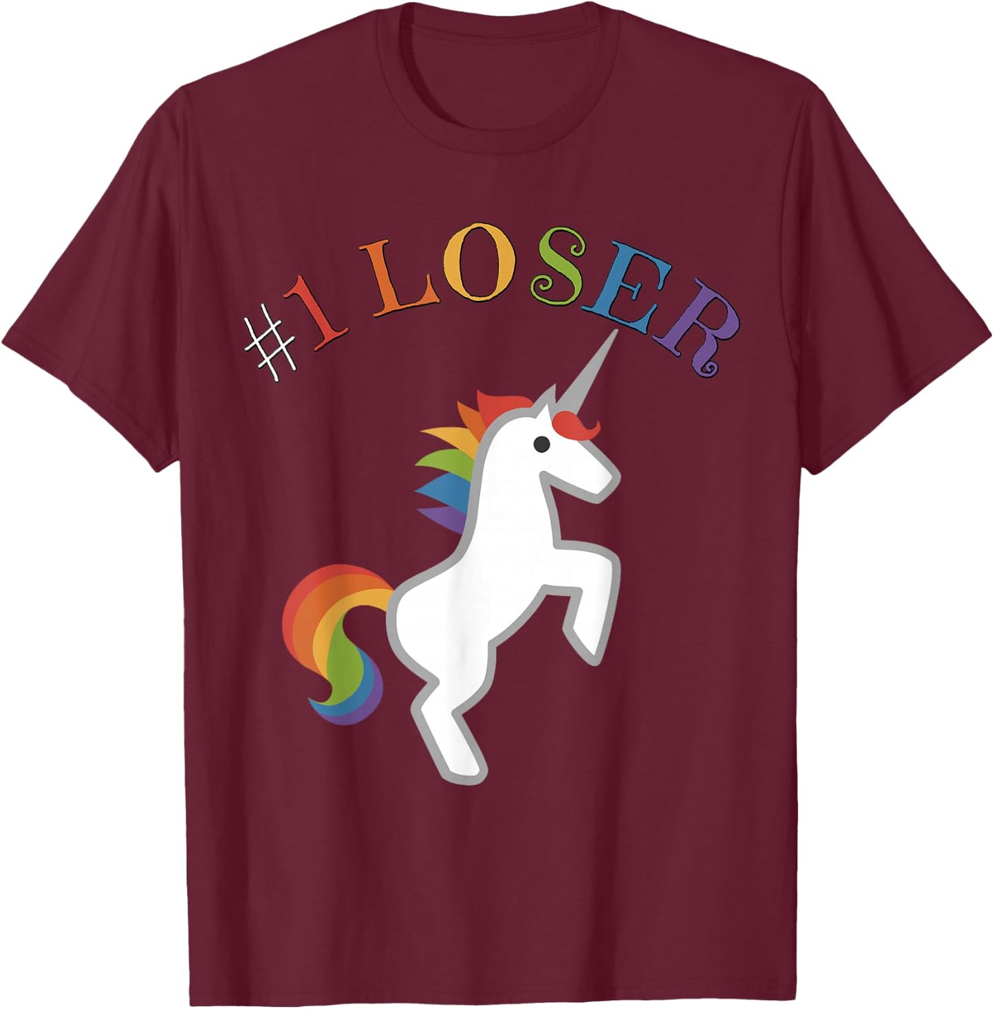 Sarcastic Funny #1 Loser Penalty Competition Loss T-Shirt - T-Shirt | Maroon