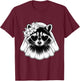 Feral Bride Design raton laveur Fête de mariage T-Shirt - T-Shirt | Maroon
