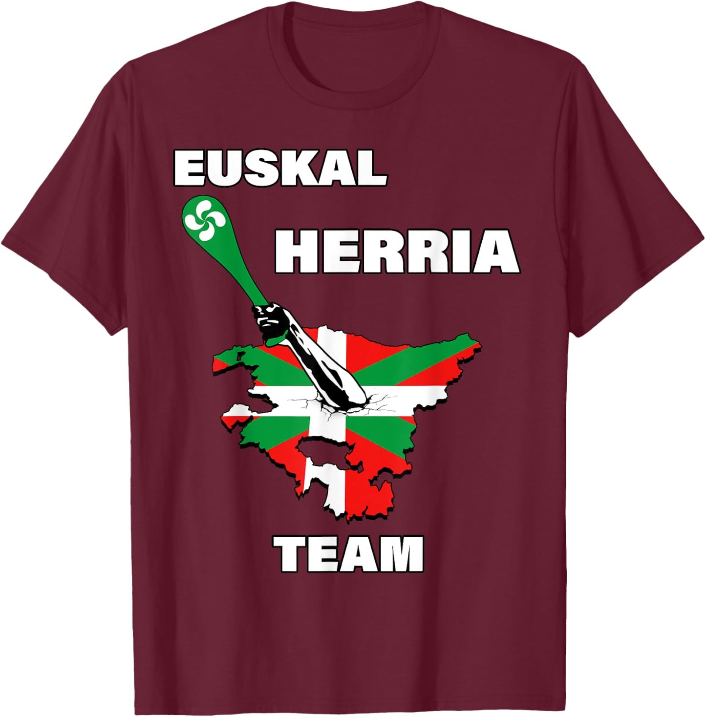 Euskal Herria Team Sport Basque Country Men's Women's T-Shirt - T-Shirt | Maroon