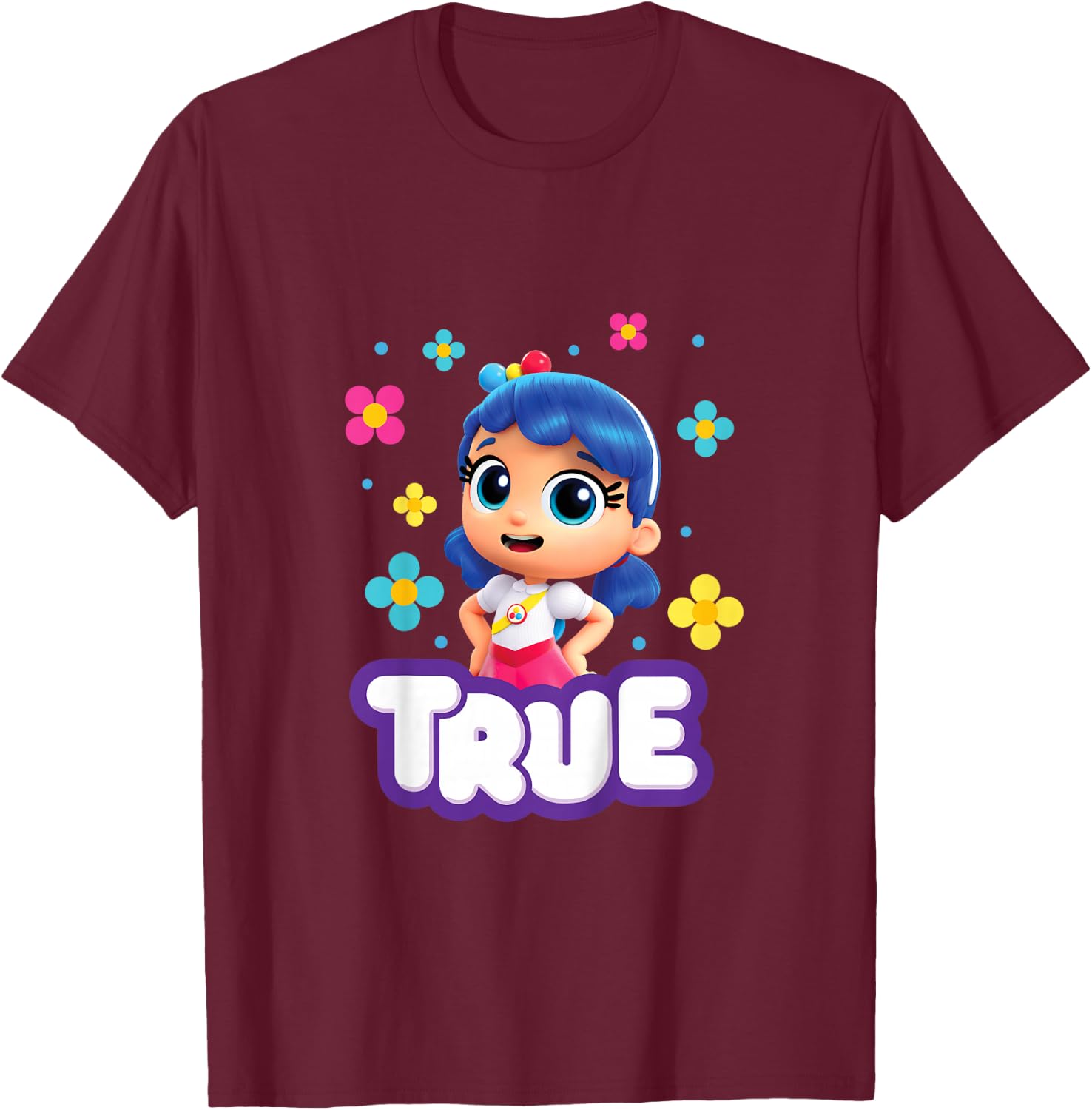 Kids True and The Rainbow Kingdom T-Shirt - T-Shirt | Maroon