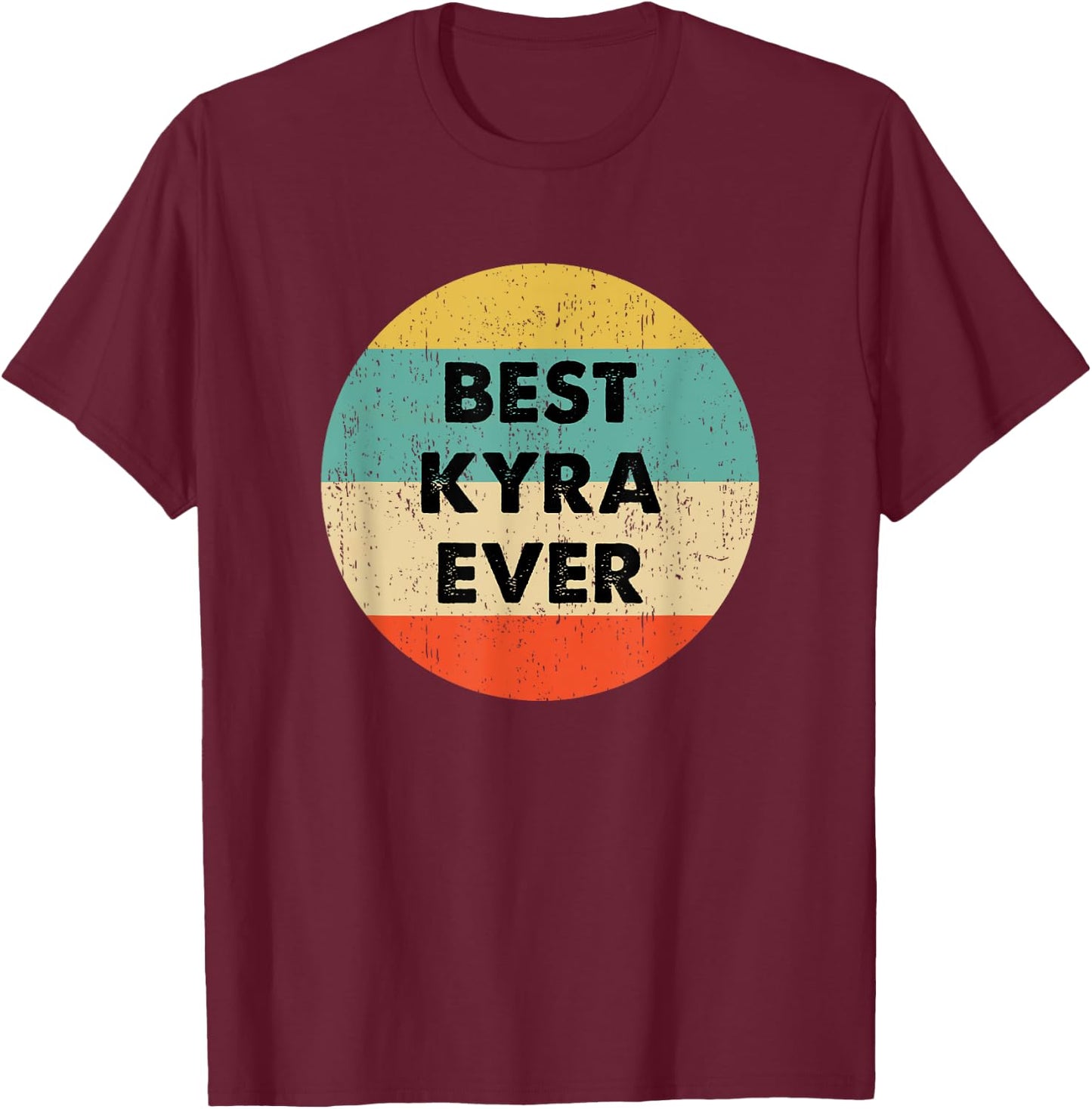 Kyra Vorname T-Shirt - T-Shirt | Maroon