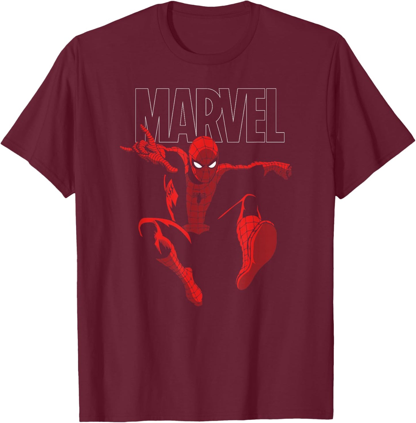 Marvel Spider-Man Strike T-Shirt - T-Shirt | Maroon