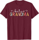 Bonus Grandma Leopard Bonus Grandmother Step Grandma T-Shirt - T-Shirt | Maroon