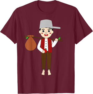 Johnny Appleseed Day Apple Tree Farmer Orchard Seed Kids T-Shirt - T-Shirt | Maroon