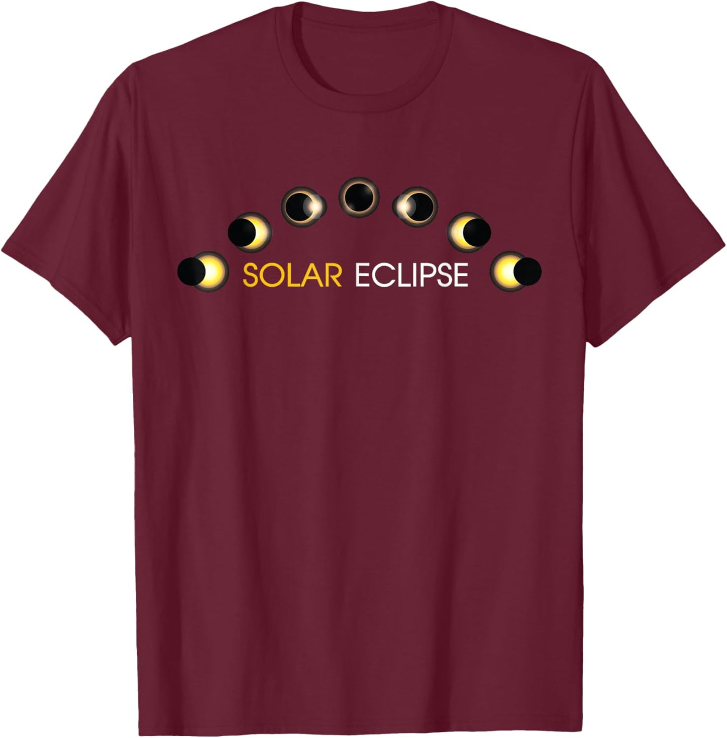 America Totality USA Total Solar Eclipse T-Shirt - T-Shirt | Maroon