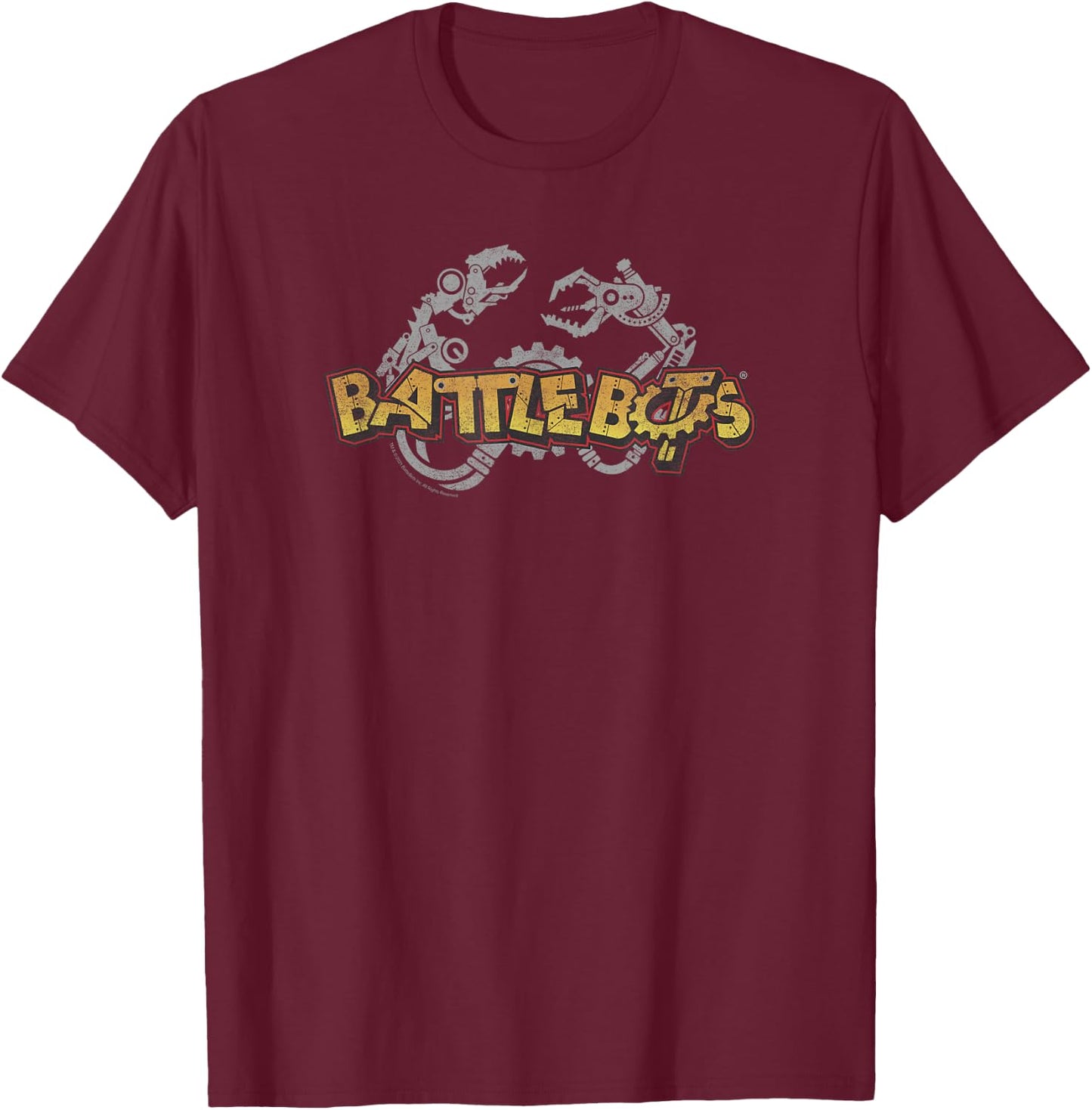 BattleBots Robot Claw Attack Logo T-Shirt - T-Shirt | Maroon
