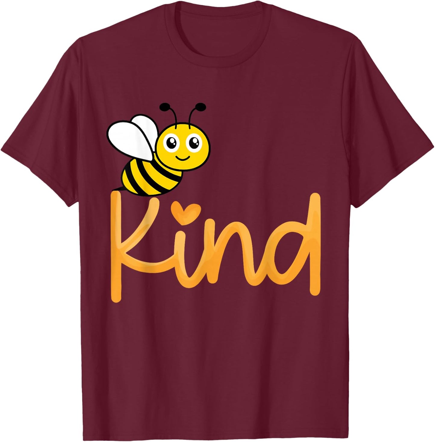Be Kind Bee Kind Unity Day Orange Teacher Anti Bullying T-Shirt - T-Shirt | Maroon