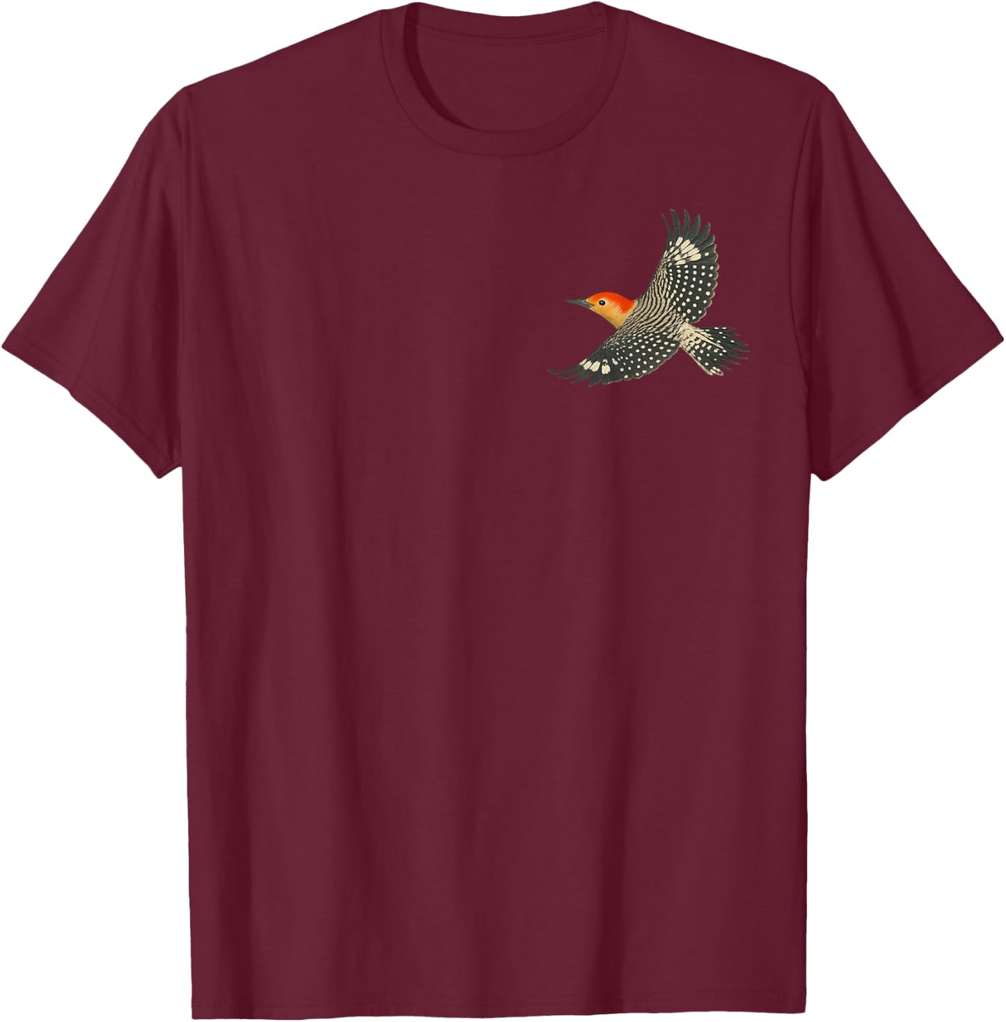 Red-bellied Woodpecker T-Shirt - T-Shirt | Maroon