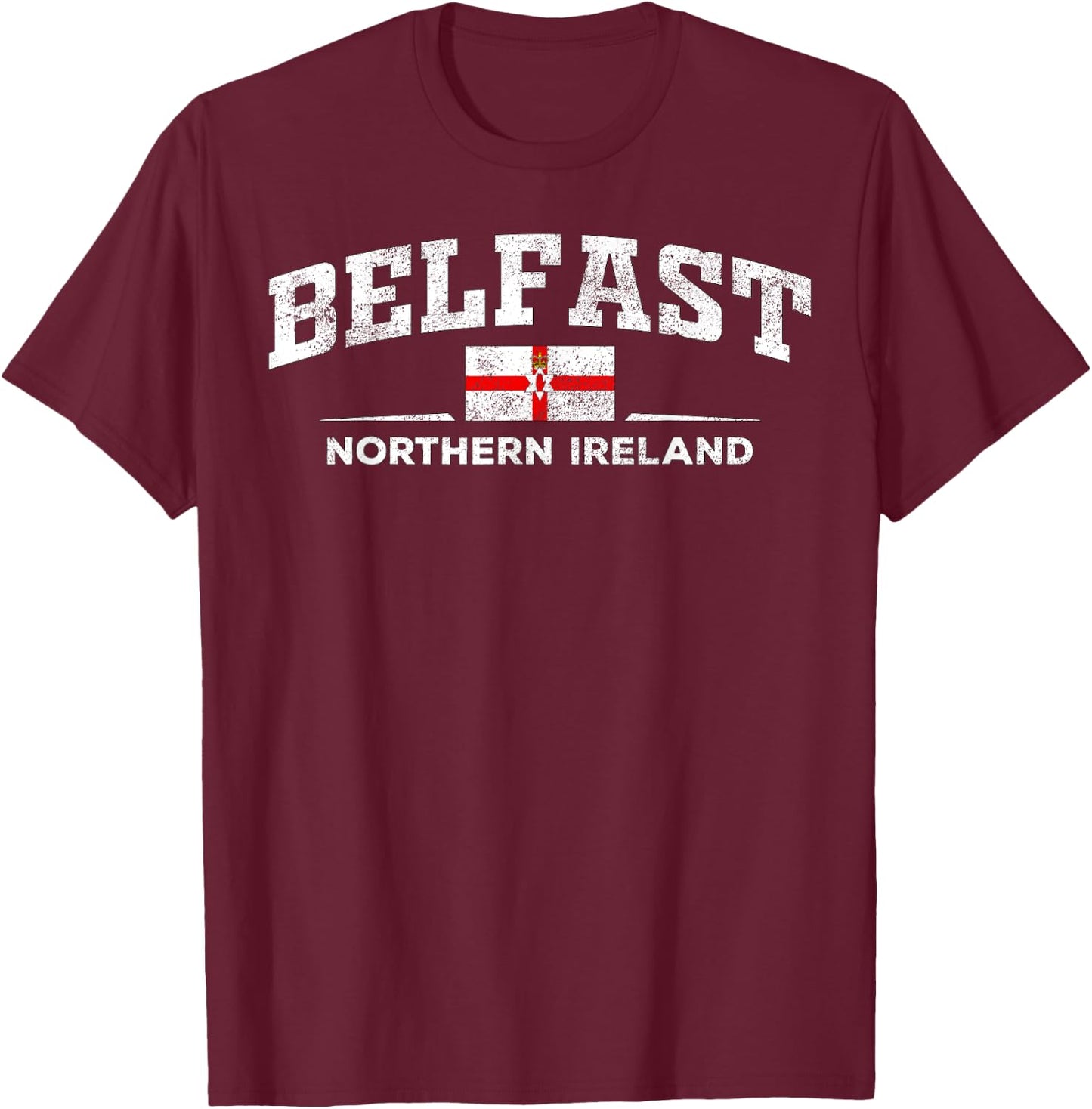 Belfast Northern Ireland T-Shirt - T-Shirt | Maroon