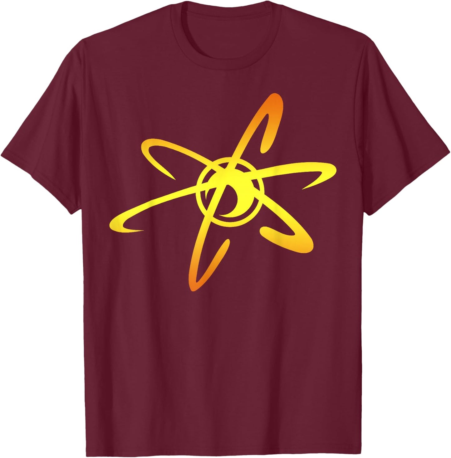 Nickelodeon Jimmy Neutron Nuclear Logo T-Shirt - T-Shirt | Maroon