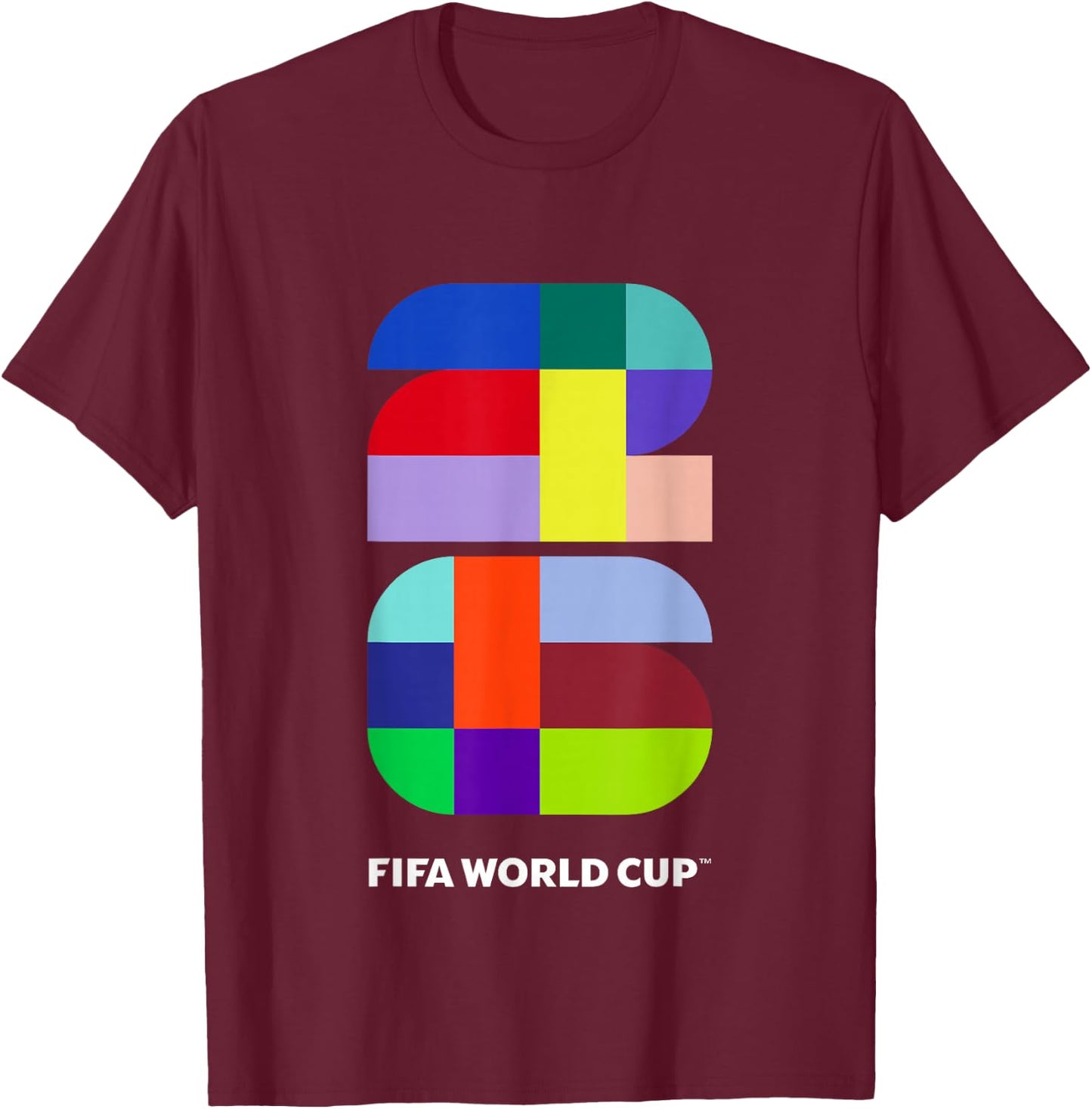 Farben der FIFA-Weltmeisterschaft 26-Events T-Shirt - T-Shirt | Maroon