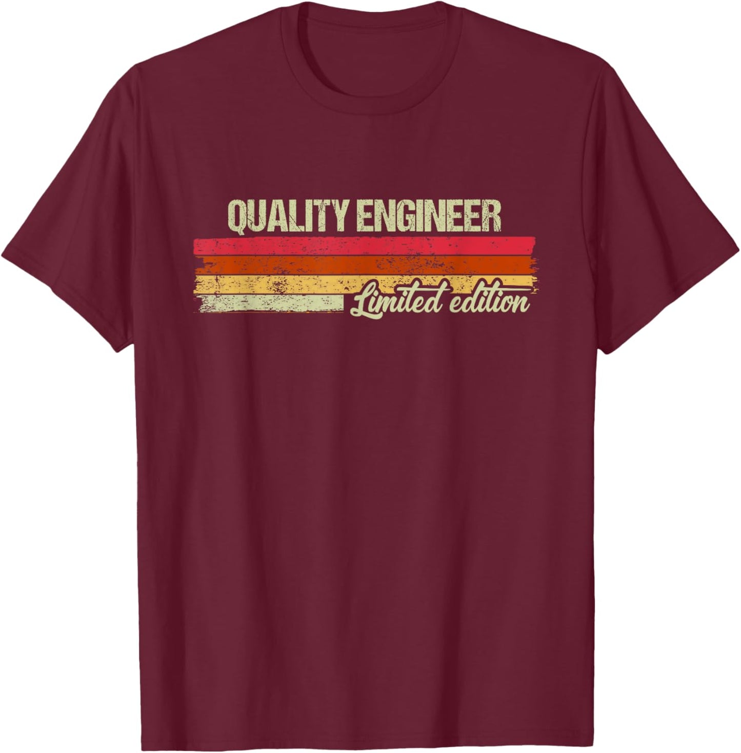 Vintage Quality Engineer Limited Edition T-Shirt - T-Shirt | Maroon
