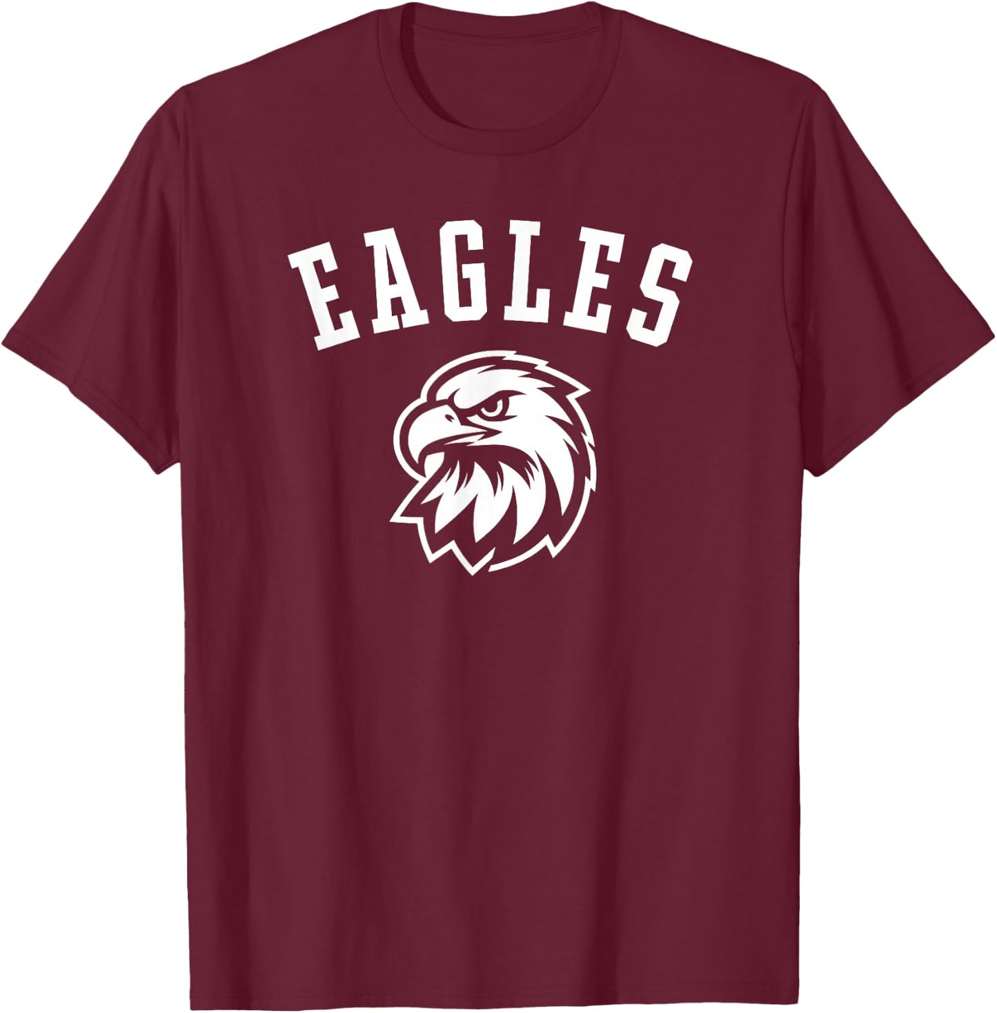 Eagles Mascot for Players and Fans , black T-Shirt - T-Shirt | Maroon