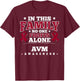 AV Malformation Awareness Ribbon AVM Survivor T-Shirt - T-Shirt | Maroon