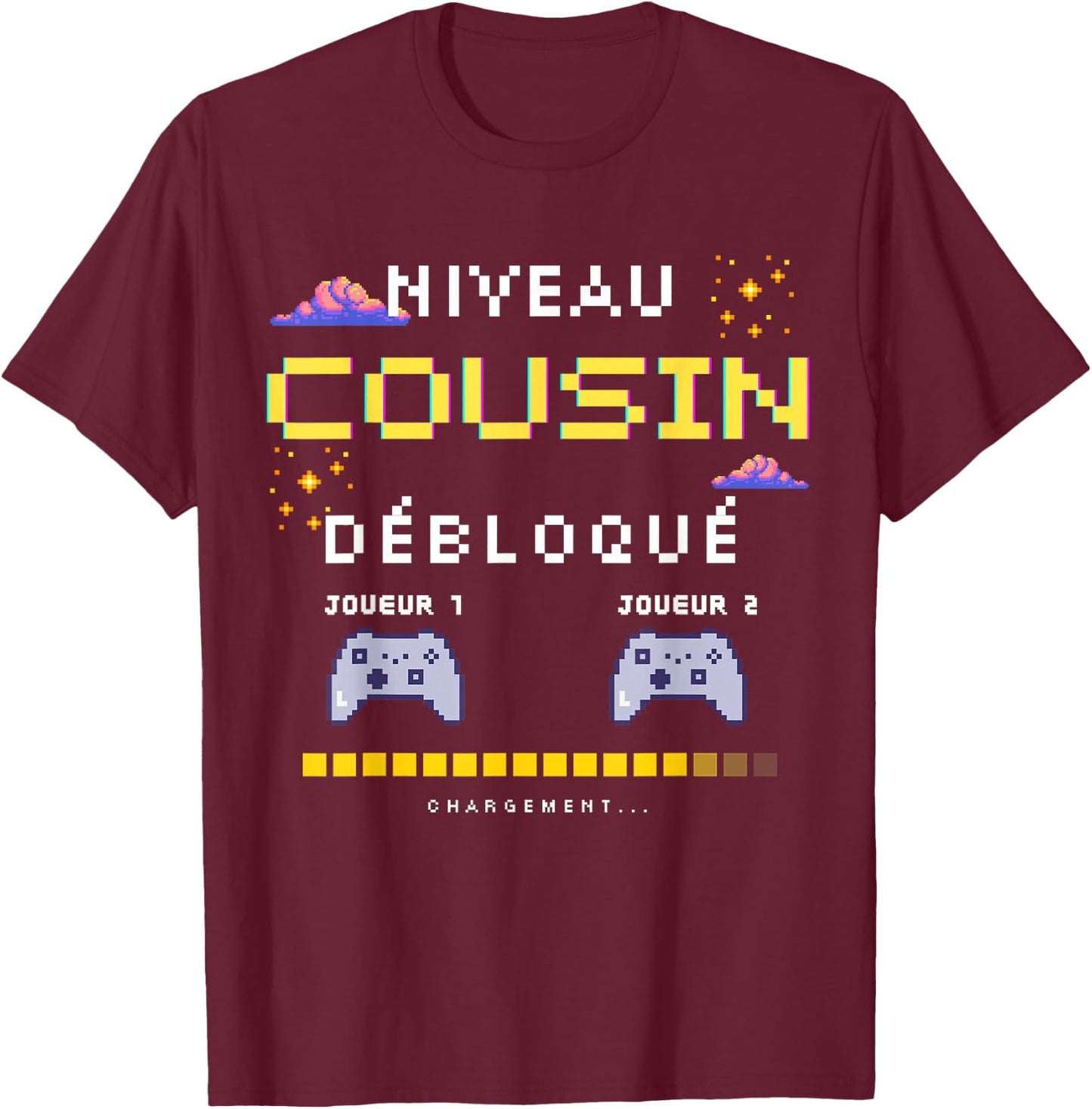 Announcement Pregnancy Future Cousin , Black, S T-Shirt - T-Shirt | Maroon