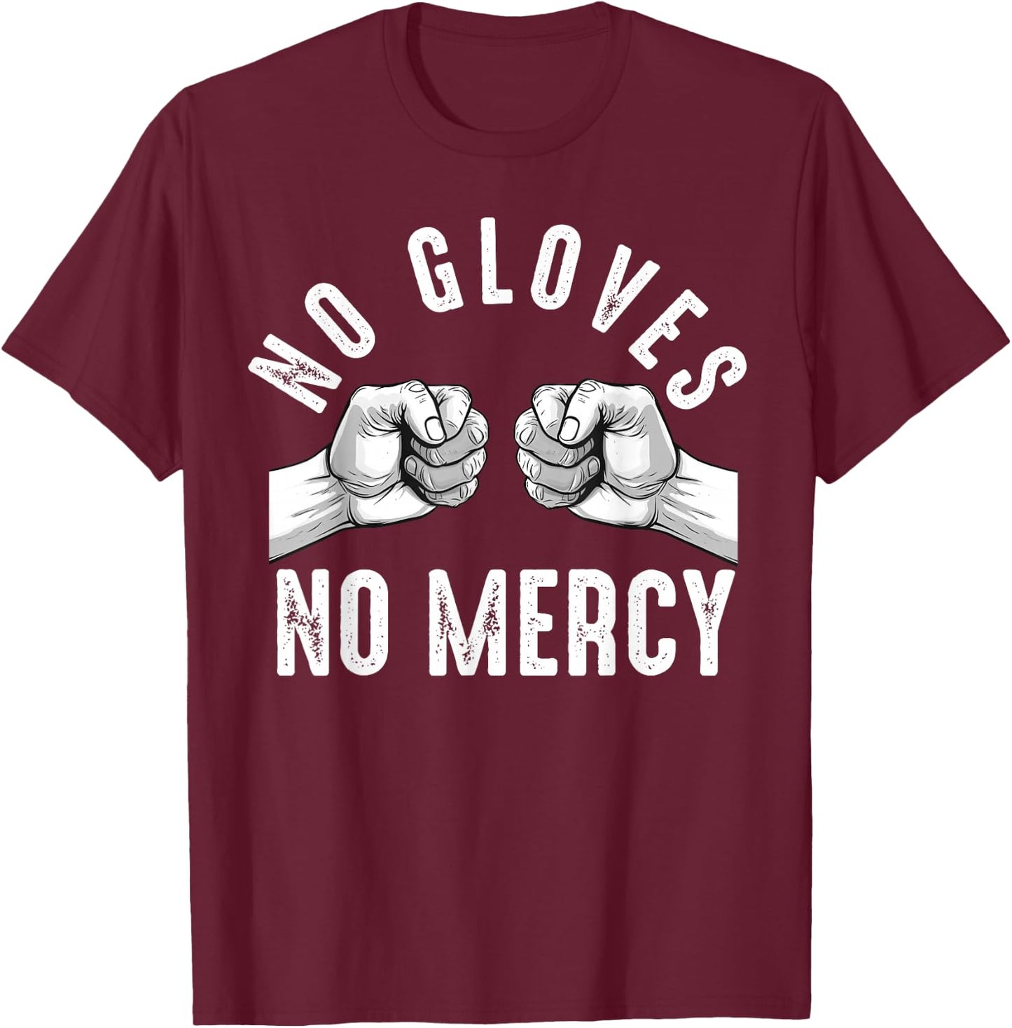 Bare Knuckle Boxing Men Fist Fighting Knuckle Fighter Lover T-Shirt - T-Shirt | Maroon