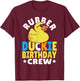 Rubber Ducky Birthday Crew - Kids Birthday Rubber Duck T-Shirt - T-Shirt | Maroon