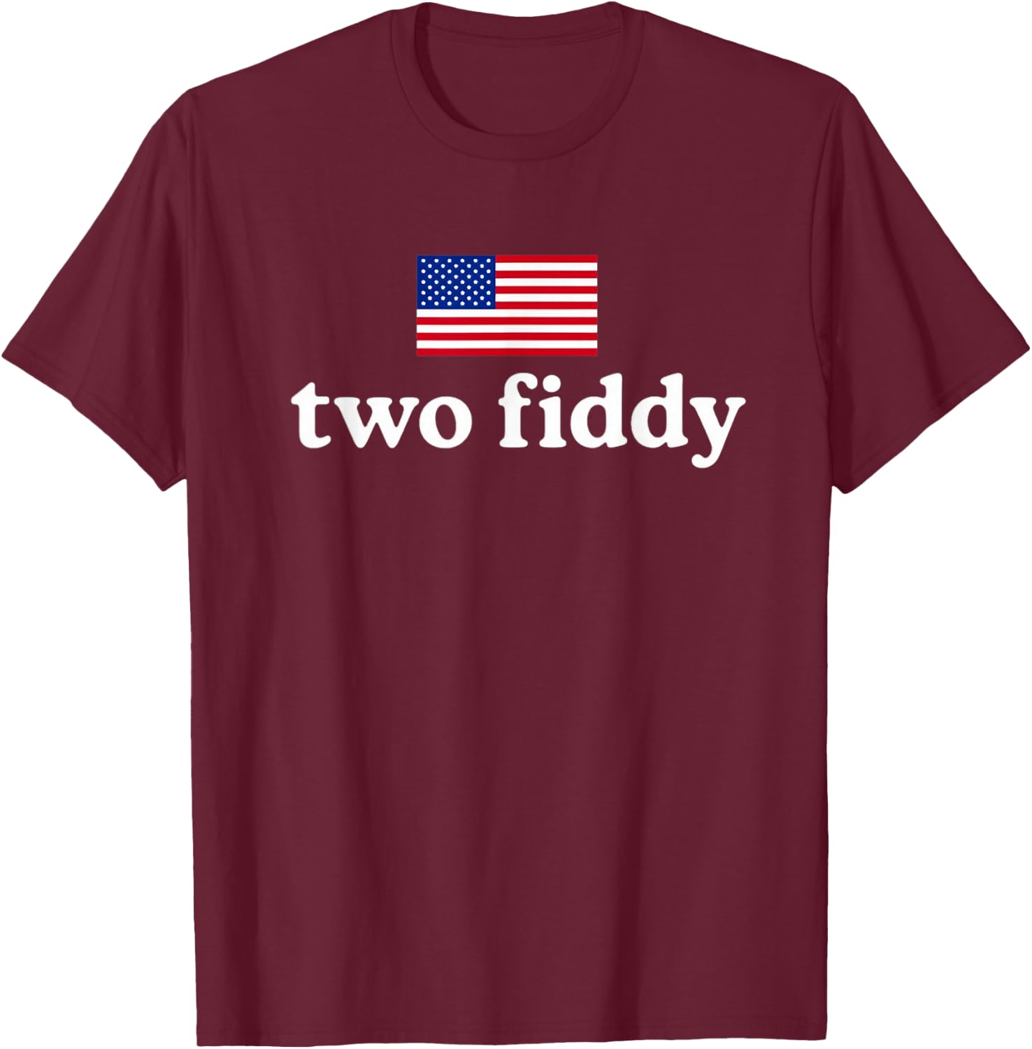 Two Fiddy T-Shirt - T-Shirt | Maroon