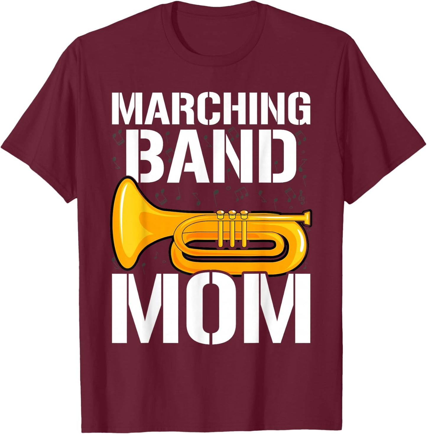 Band Mom Euphonium Baritone T-Shirt - T-Shirt | Maroon