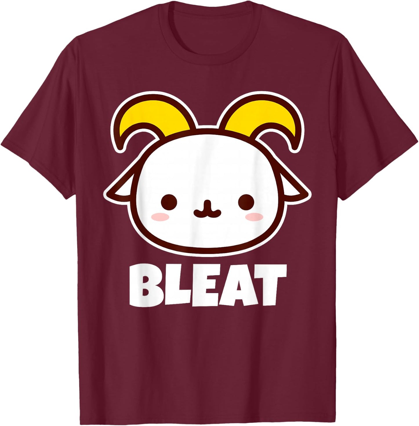 BLEAT Goats Stuff | Goat Lover Stuff | Kids Goat T-Shirt - T-Shirt | Maroon