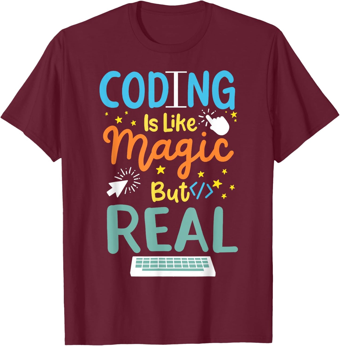 Coding Coder Computer Science Programming T-Shirt - T-Shirt | Maroon