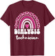 Dialysis Tech Cute Rainbow Dialysis Technician T-Shirt - T-Shirt | Maroon